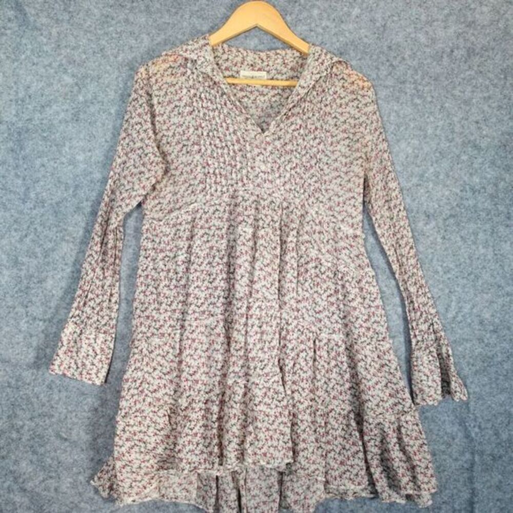 Vintage Ralph Lauren‎ Denim Supply Dress M Floral Tier Baggy Babydoll Lagenlook